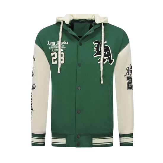 Enos Baseball jas met capuchon oversized bomberjack - Image 4