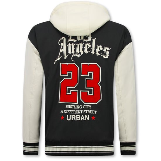 Enos Baseball jas met capuchon oversized bomberjack - Image 2