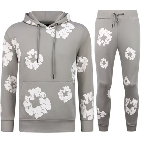 Top-Star Dik geweven trainingspak met bloemenprint all over print bloemenpak - Image 1