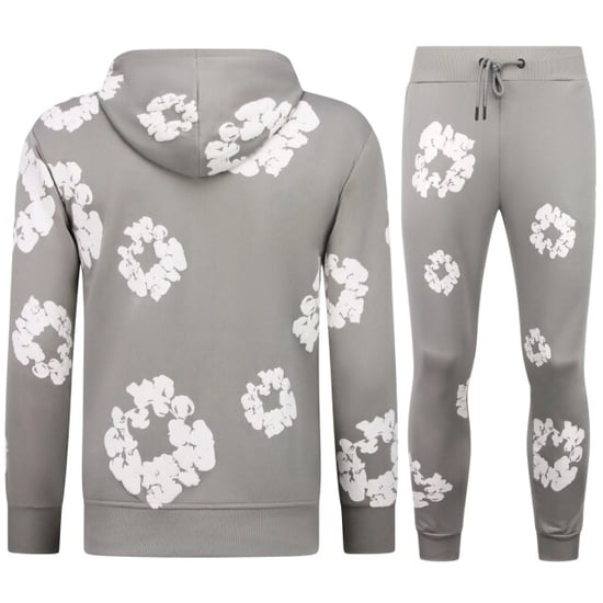 Top-Star Dik geweven trainingspak met bloemenprint all over print bloemenpak - Image 4