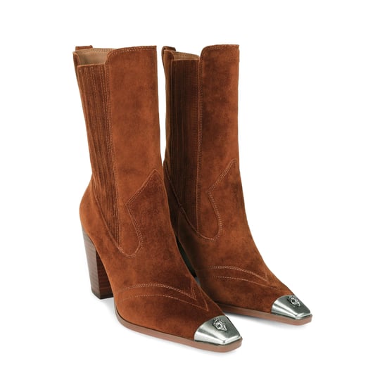 Kurt Geiger London Suede Regent Western Ankle Boots - Image 2