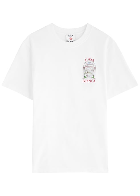 Casablanca Men's T-Shirt Le Passage in White - Image 1