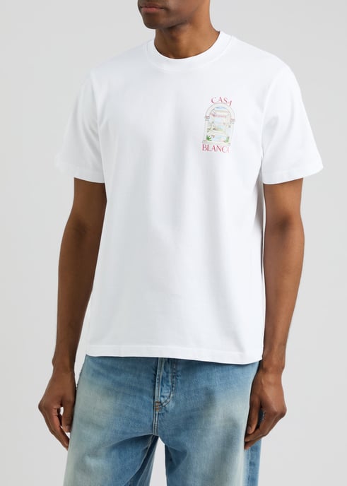 Casablanca Men's T-Shirt Le Passage in White - Image 2