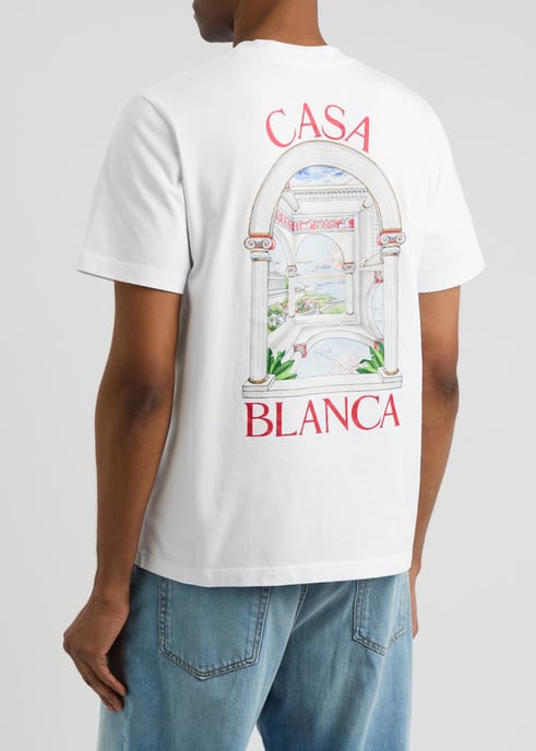 Casablanca Men's T-Shirt Le Passage in White - Image 3