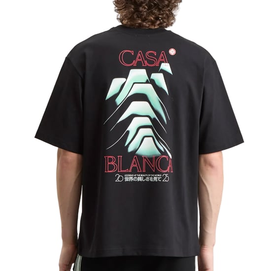 Casablanca Men's T-Shirt Frosty Moutain in Black - Image 2