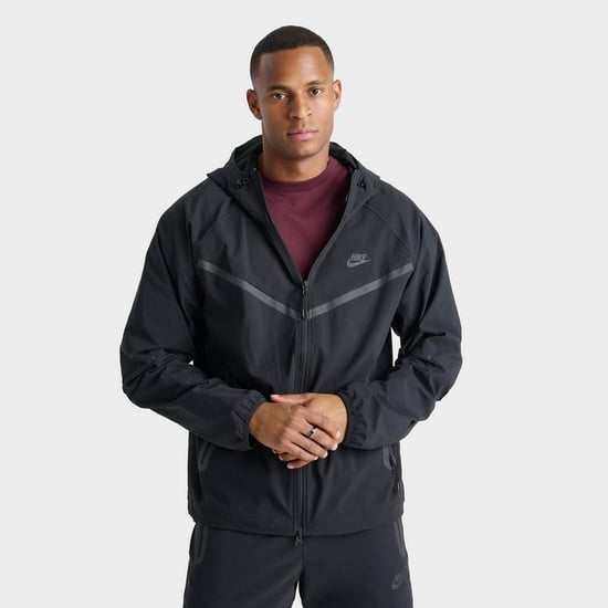 Nike Tech Windrunner Woven Trainingspak Set in Zwart - Image 2