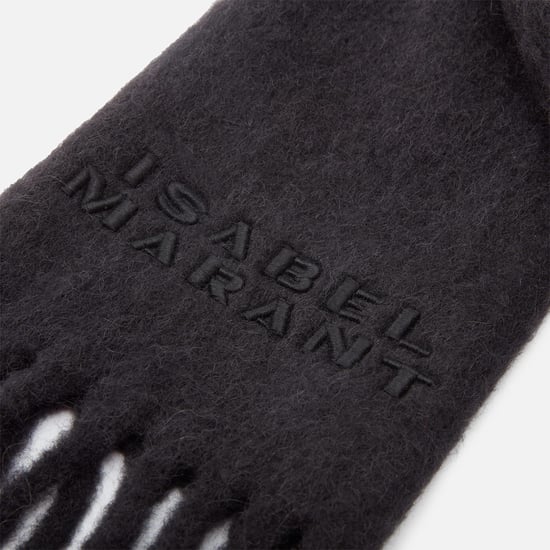 Isabel Marant Firny Rutig Halsduk i Svart - Image 2