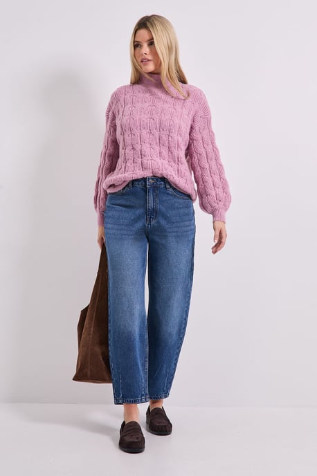 Cable Roll Neck Jumper - Image 2