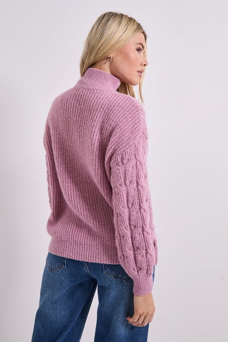 Cable Roll Neck Jumper - Image 3