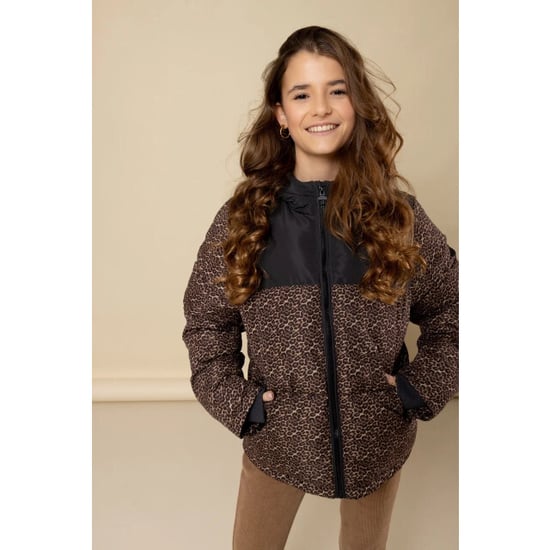 Looxs Revolution Bomber hooded winterjas panther voor meisjes in de kleur - Image 1