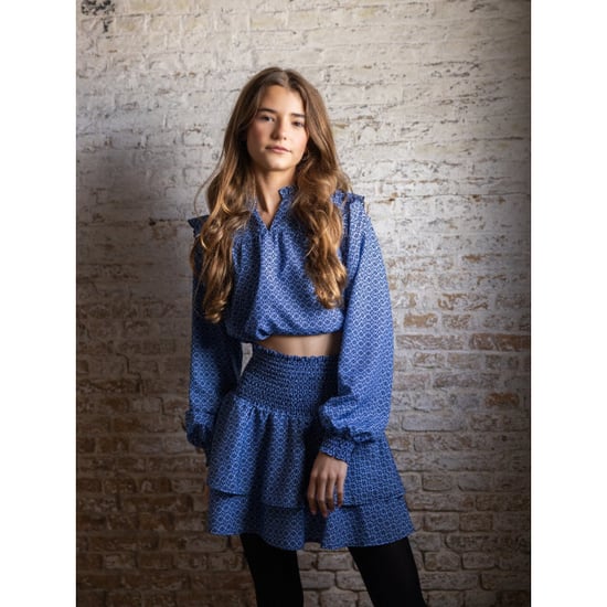 Looxs Revolution Skort print blue voor meisjes in de kleur - Image 2