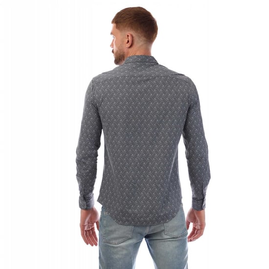 Emporio Armani Mönstrad skjorta för män (Grått) - Image 2
