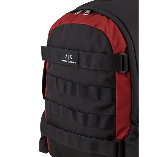 Armani Exchange Rugzak met logo (Zwart/Rood) - Image 4