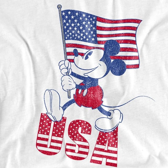 Disney Mens USA Mickey Mouse T-Shirt (White) - Image 3