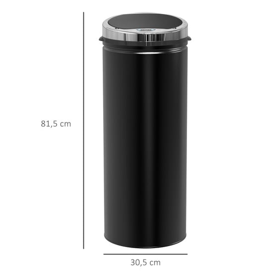 4goodz Sensorprullenbak met binnenbak 40 liter /zilver - Image 4