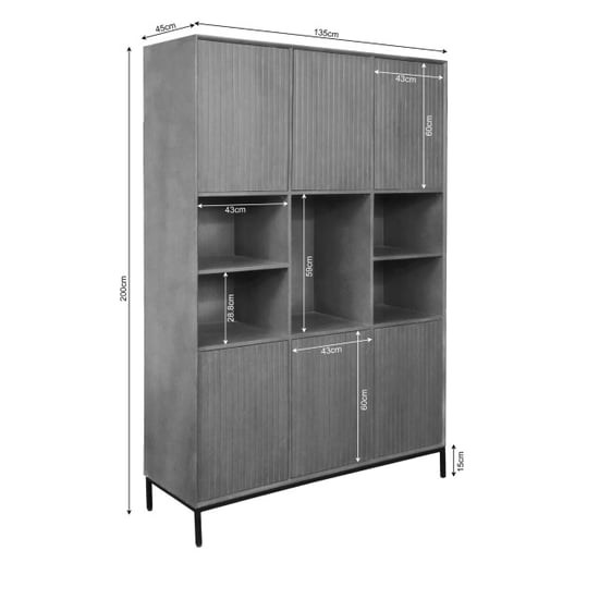 Starfurn vakkenkast madison - 45x135x200 cm - Image 4