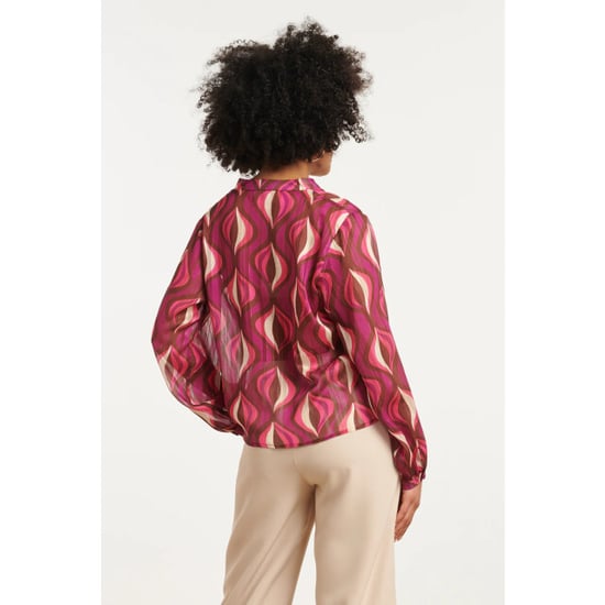 Smashed Lemon 25774 – chiffon blouse met lurex draad | - Image 5
