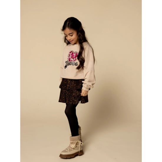 Looxs Revolution Velours rokje velvet leopard voor meisjes in de kleur - Image 6