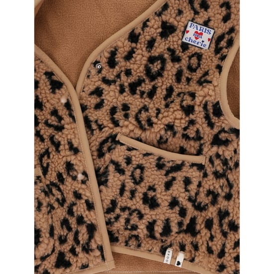Looxs Revolution Oversized gilet teddy leopard voor meisjes in de kleur - Image 5