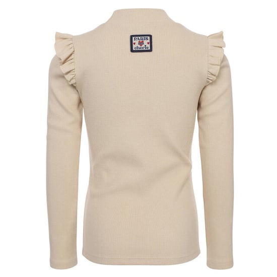 Looxs Revolution T-shirt rib jersey soft sand voor meisjes in de kleur - Image 3