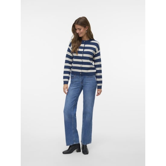 Vero Moda Vmgold stripe ls o-neck cardigan dessin - Image 4