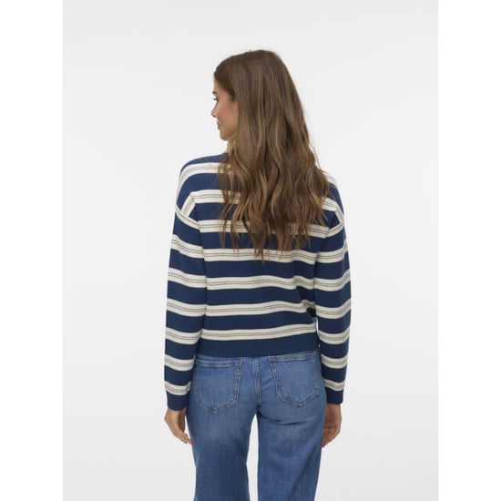 Vero Moda Vmgold stripe ls o-neck cardigan dessin - Image 5