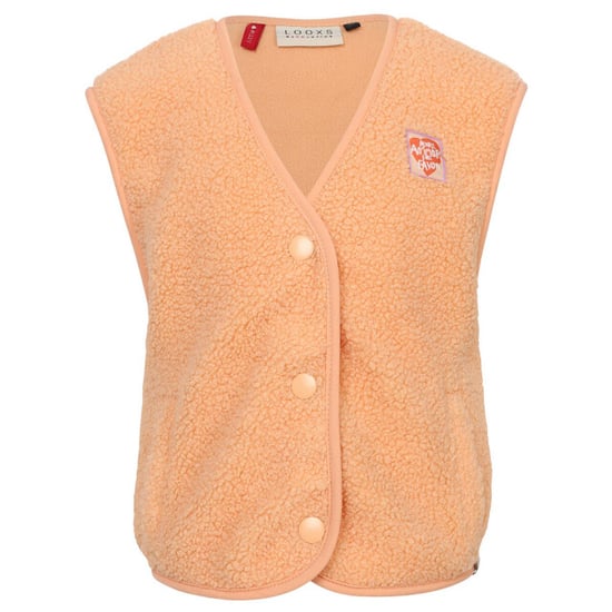 Looxs Revolution Oversized gilet soft apricot voor meisjes in de kleur - Image 1