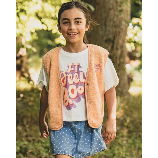 Looxs Revolution Oversized gilet soft apricot voor meisjes in de kleur - Image 2