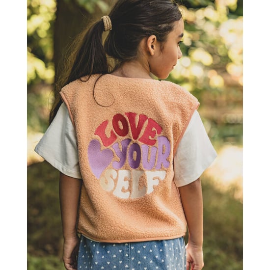 Looxs Revolution Oversized gilet soft apricot voor meisjes in de kleur - Image 4