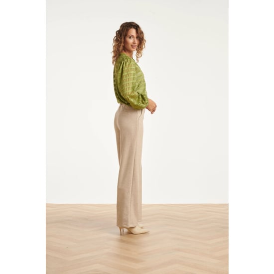 Smashed Lemon Dameslange broek met losvallende fit | - Image 6