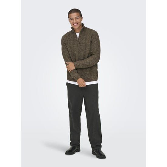 Only & Sons Onsjoin reg ls high neck knit camp dessin - Image 5