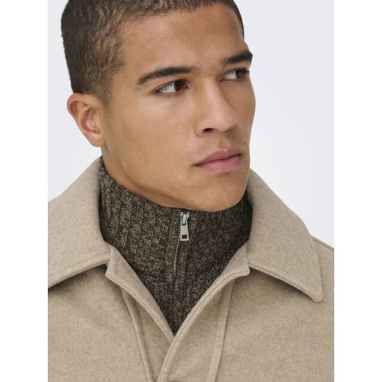 Only & Sons Onsjoin reg ls high neck knit camp dessin - Image 6