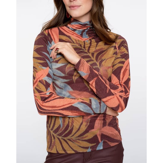 Geisha top lurex print 53670-20 470 orange blue - Image 3