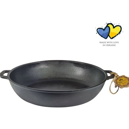 Maysternya Gietijzeren barbecuepan ø 32 x 6 cm zwart - Image 1