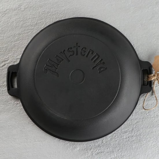 Maysternya Gietijzeren barbecuepan ø 32 x 6 cm zwart - Image 3