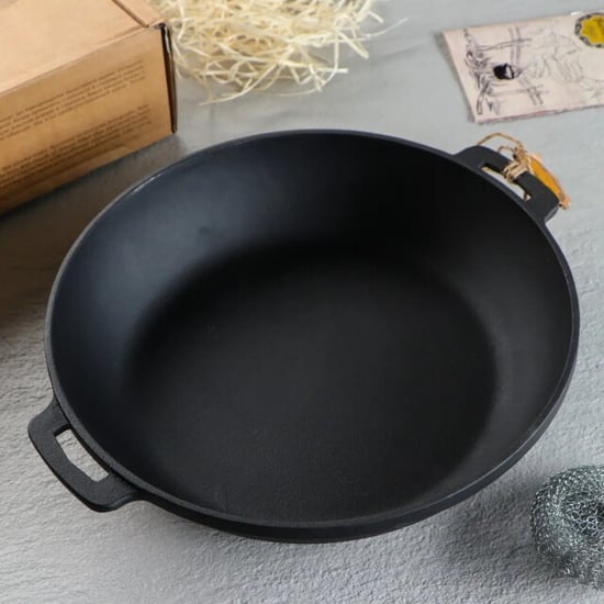 Maysternya Gietijzeren barbecuepan ø 32 x 6 cm zwart - Image 5