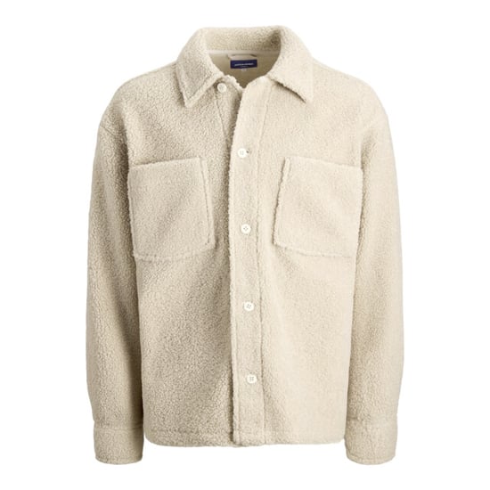 Jack & Jones Jorbleecker teddy overshirt ls beige - Image 1