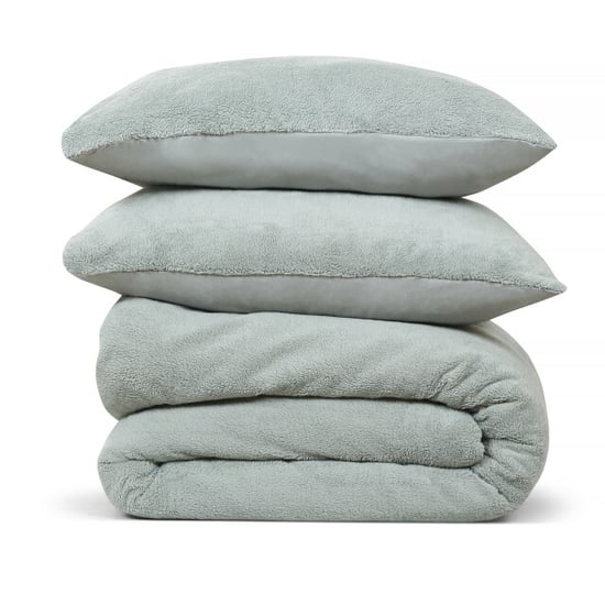 DoubleDry Dekbedovertrek teddy fleece eenpersoons 140x220 cm + 1 kussensloop - - Image 1