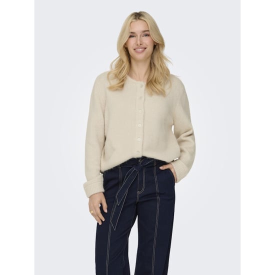 Only Onlmaggie life ls button cardigan cc knt beige - Image 3