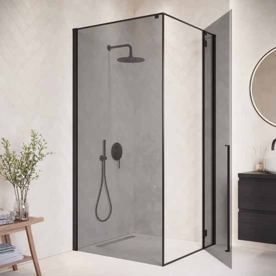 Badplaats Douchecabine vancouver 90 x 90 x 190 cm zwart - - Image 4