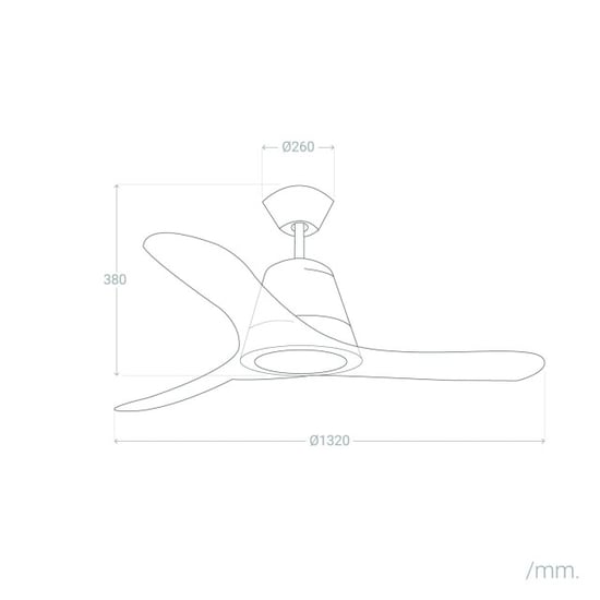 Cool Breeze Fluisterstille plafondventilator backlund Ø132cm afstandsbediening & timer - Image 3