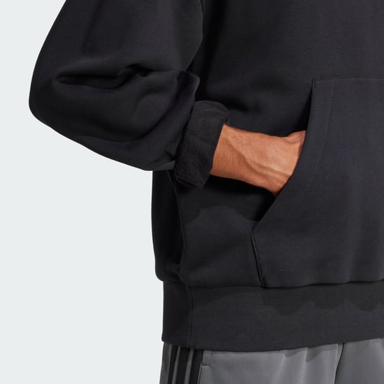 Essentials Loose-Fit 3 Bar Logo French Terry Hoodie - Image 4
