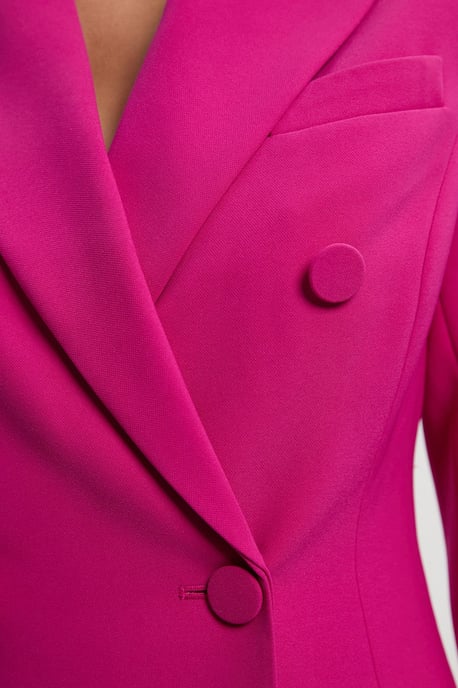 Polished Tailored Double Breasted Blazer Mini Dress - Image 3
