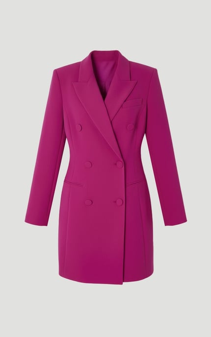 Polished Tailored Double Breasted Blazer Mini Dress - Image 4