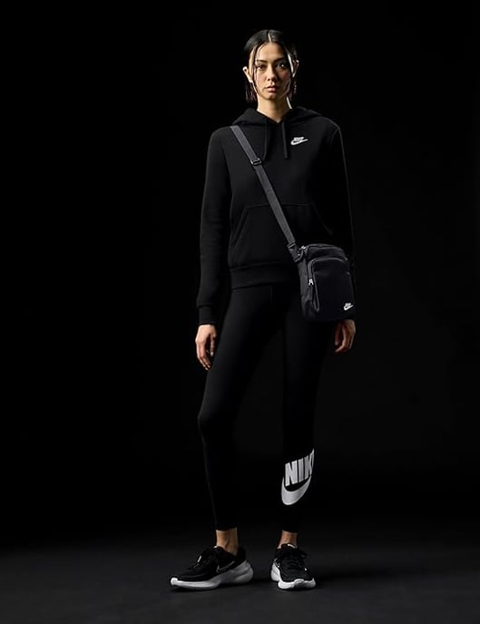 Nike Heritage Logo Black Crossbody Bag - Image 4