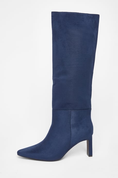 Navy Knee High Boots - Image 2