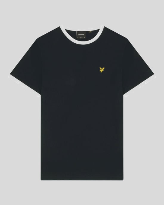 Lyle & Scott Ringer Kortärmad T-shirt i Bomull - Marinblå - Image 5