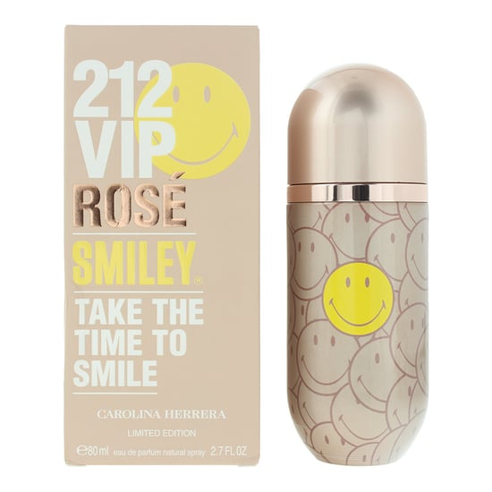 Carolina Herrera 212 Vip Rose Smiley Eau de Parfum 80ml Spray for Her - Image 1