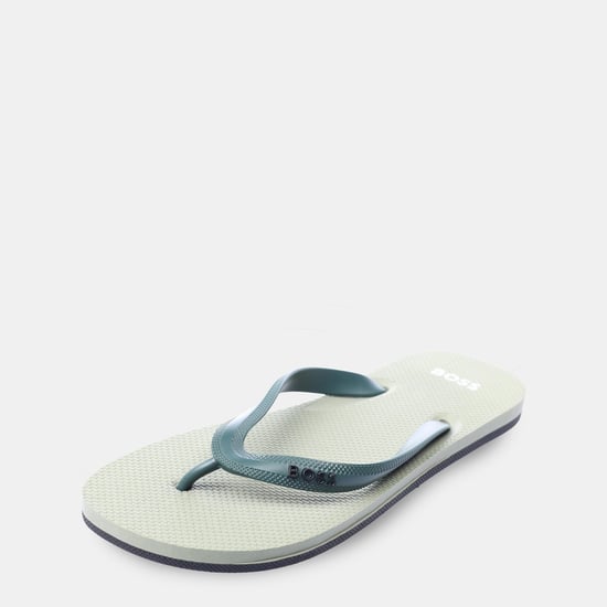 Men's Boss Tracy Flip-Flops in Grey - Image 2