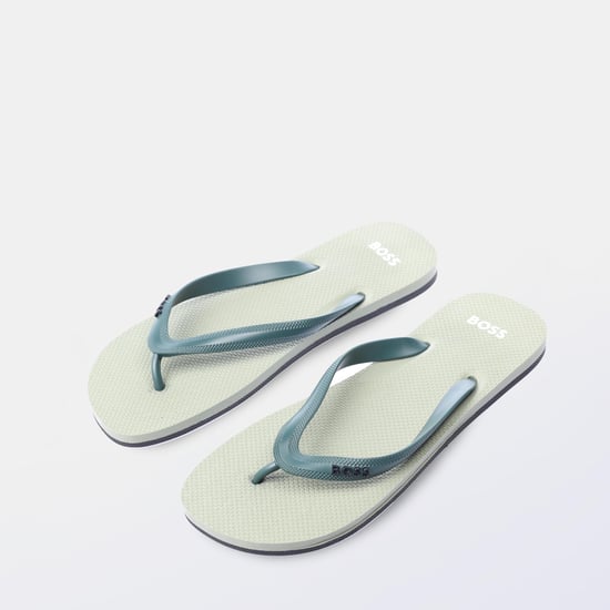 Men's Boss Tracy Flip-Flops in Grey - Image 4